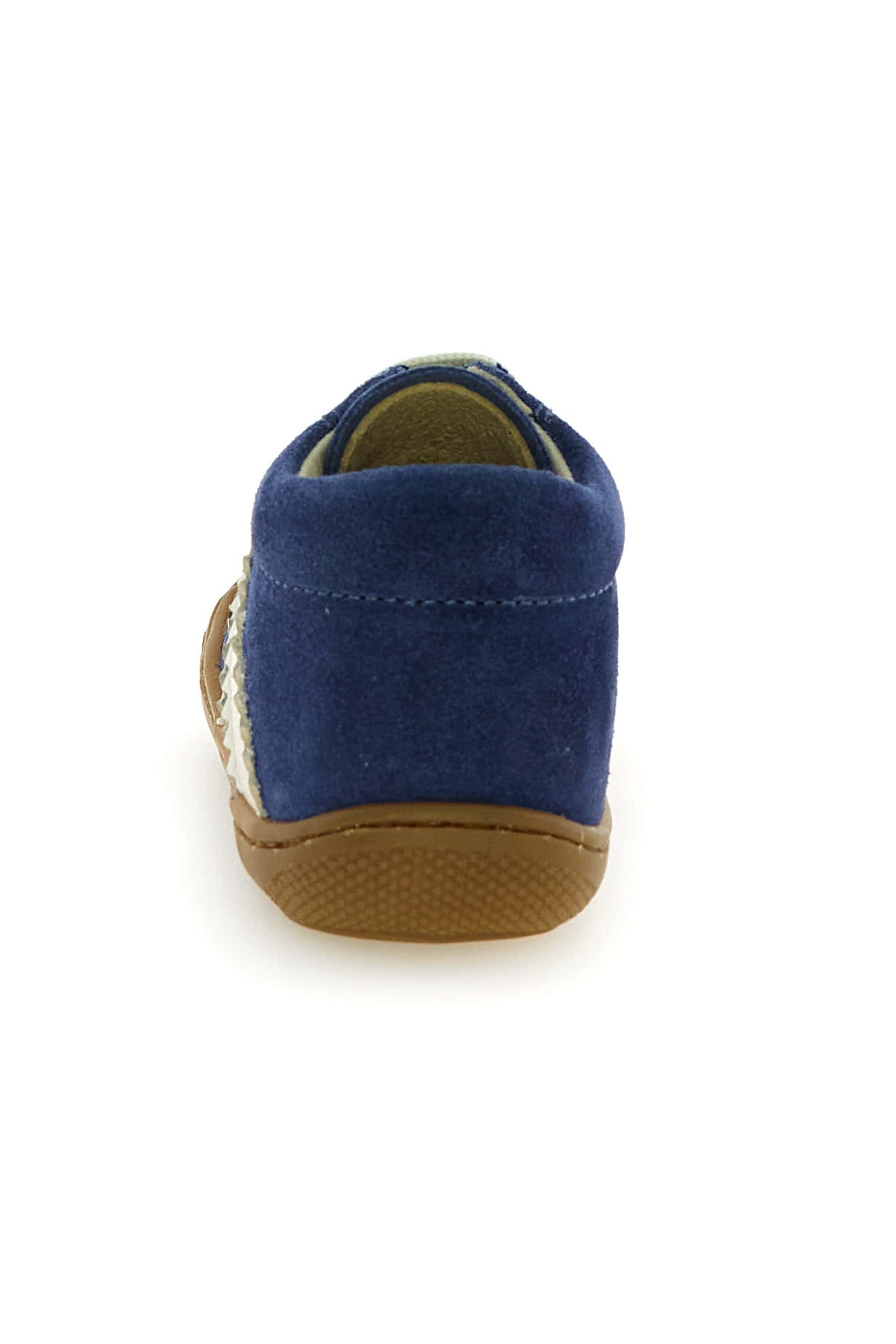 Naturino Macks 2 suede azure milk achterzijde prestapper