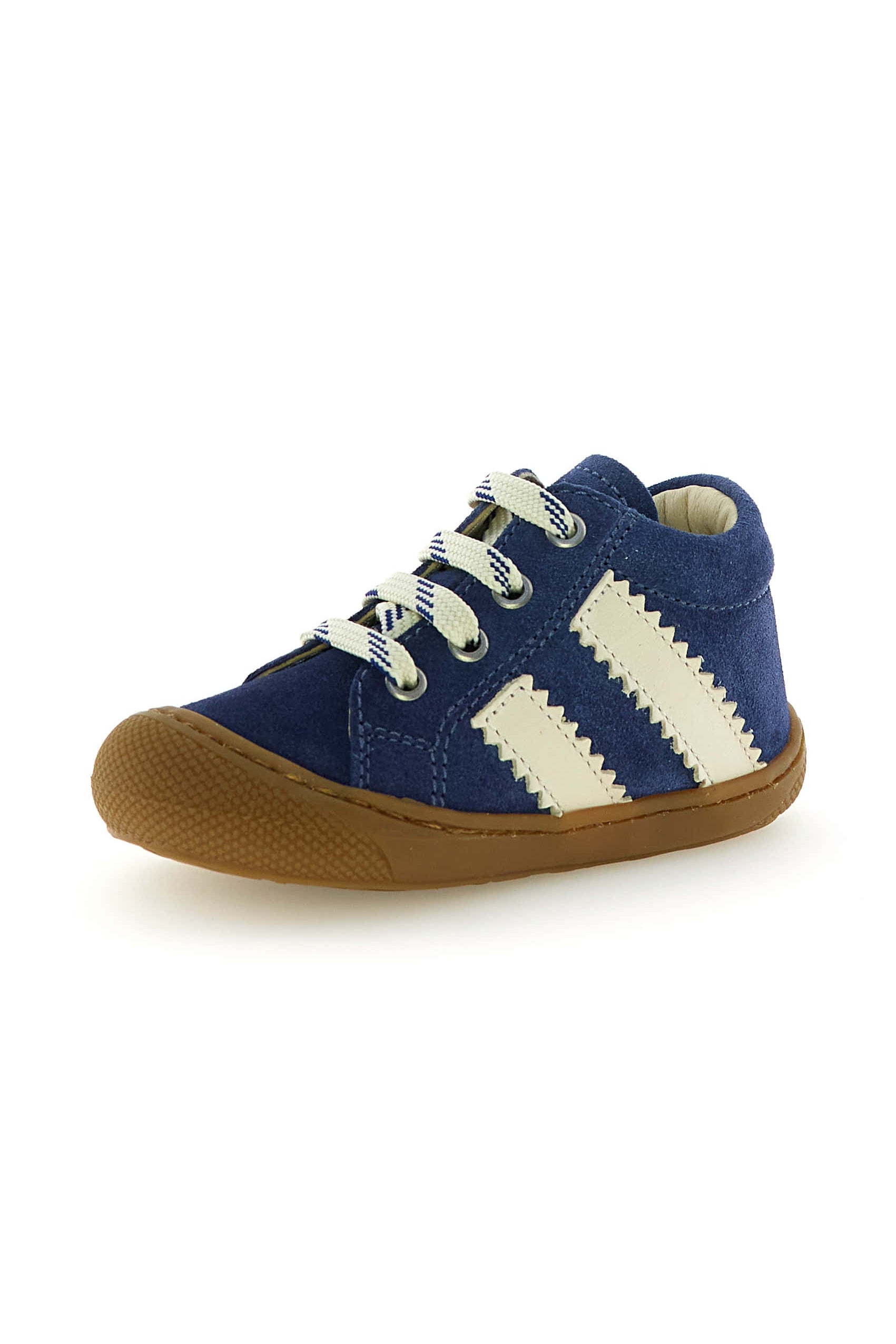 Naturino Macks 2 suede azure milk gewenningschoen