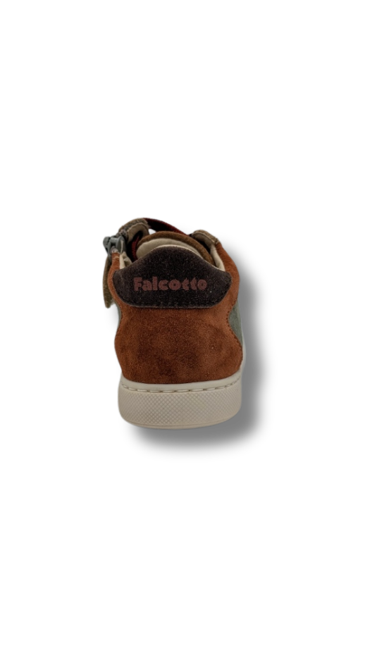 Falcotto basketter brown-olive-copper (maat 20-26)