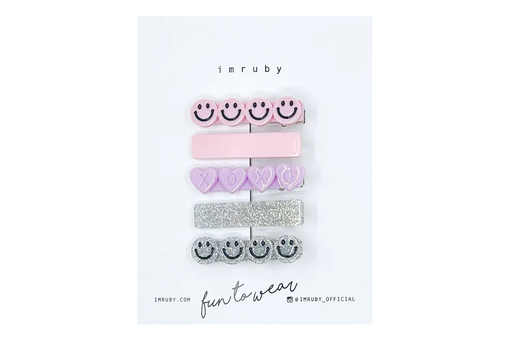 Imruby Hugs and kisses smiley set