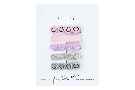 Imruby Hugs and kisses smiley set