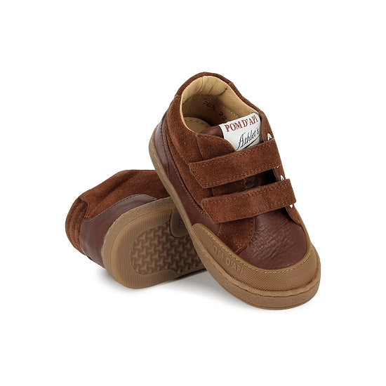 Pom d'Api Velcroschoen bruin (maat 22-27)