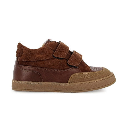 Pom d'Api Velcroschoen bruin (maat 22-27)
