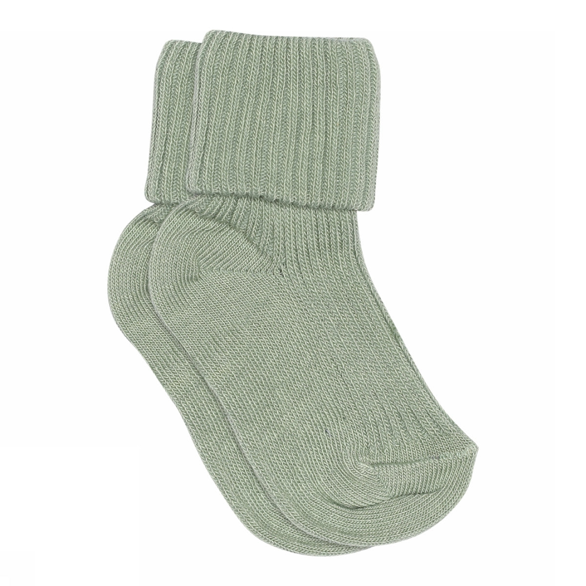 MP Denmark Cotton rib baby socks granite green 3043