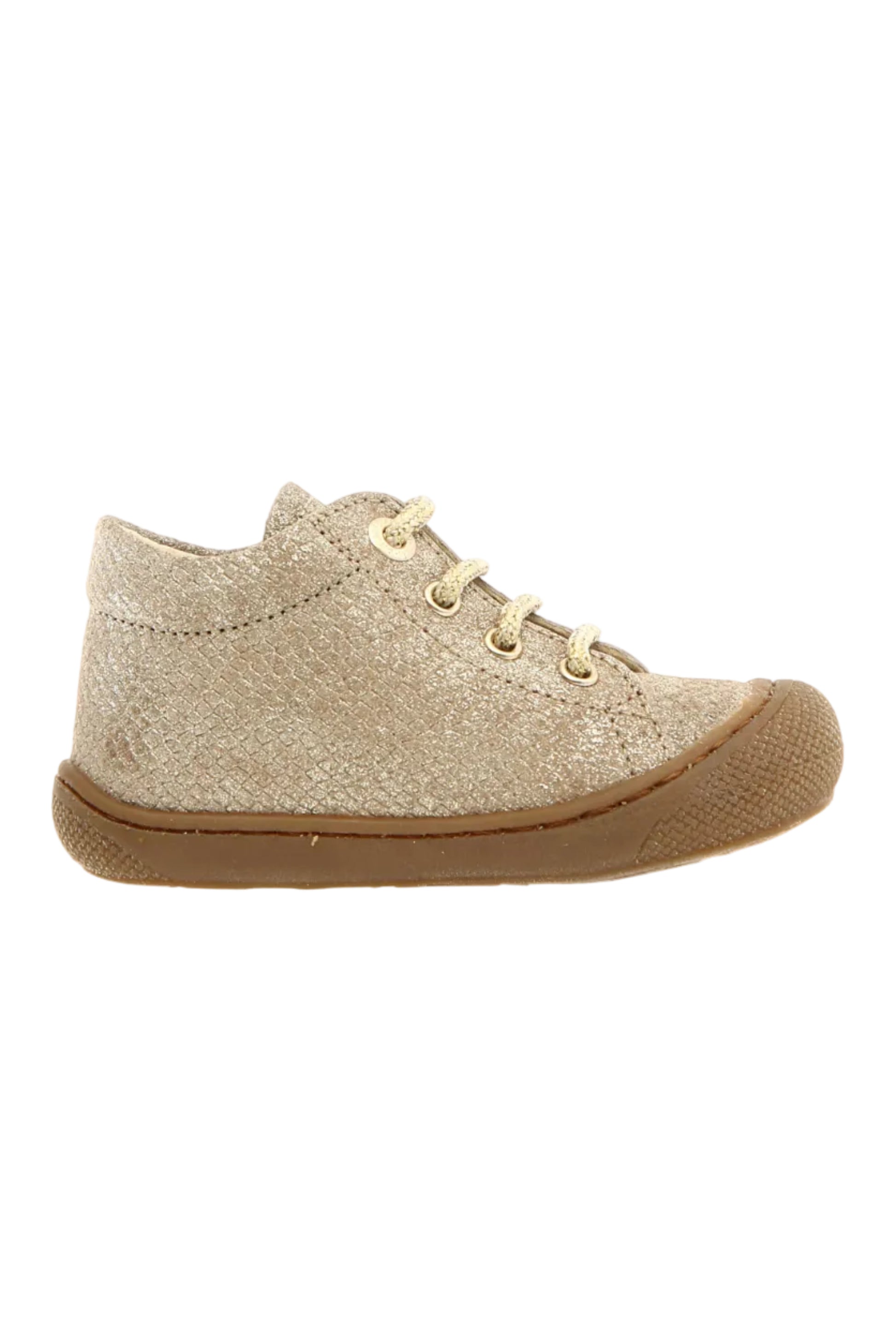 Naturino cocoon lizard metallic sole honey platinum