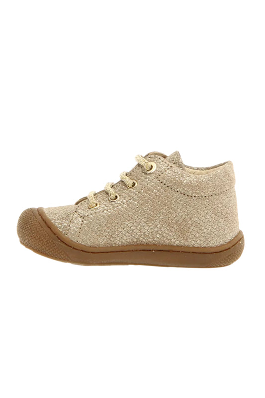 Naturino cocoon lizard metallic sole honey platinum