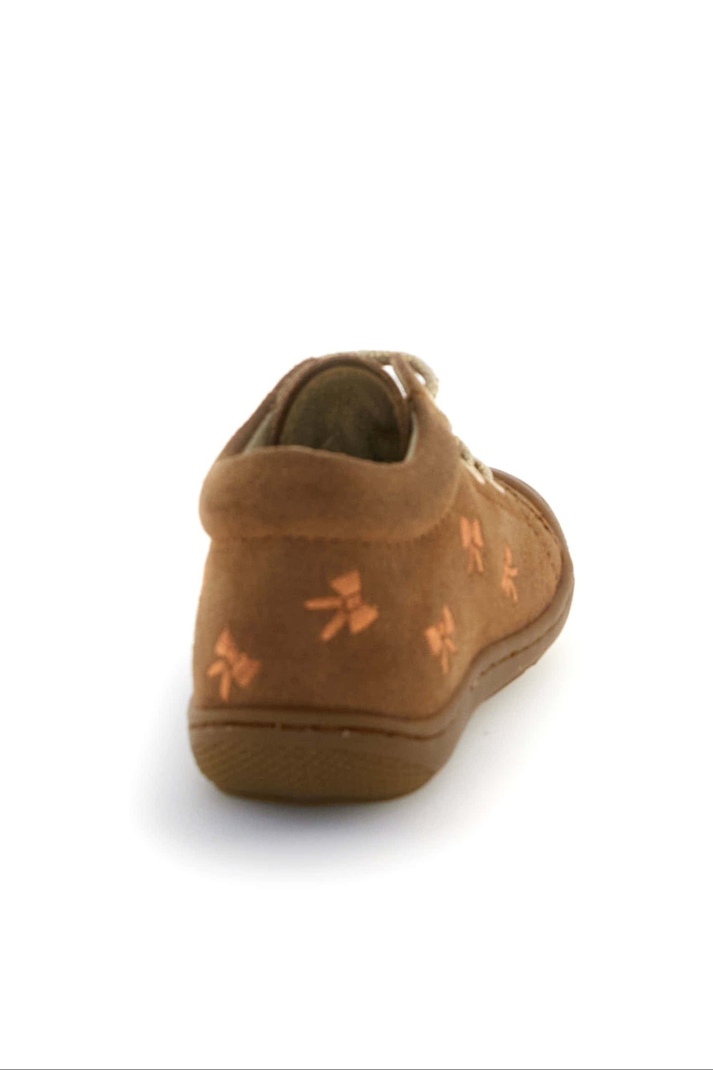Naturino cocoon embr. bows suede bruin