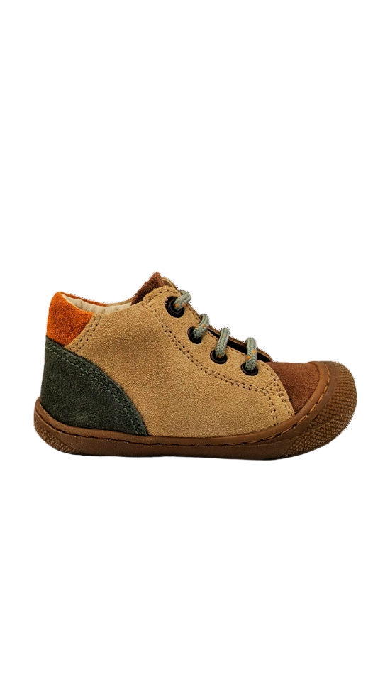 Naturino Romy suede brown-sand-olive (maat 18-22)