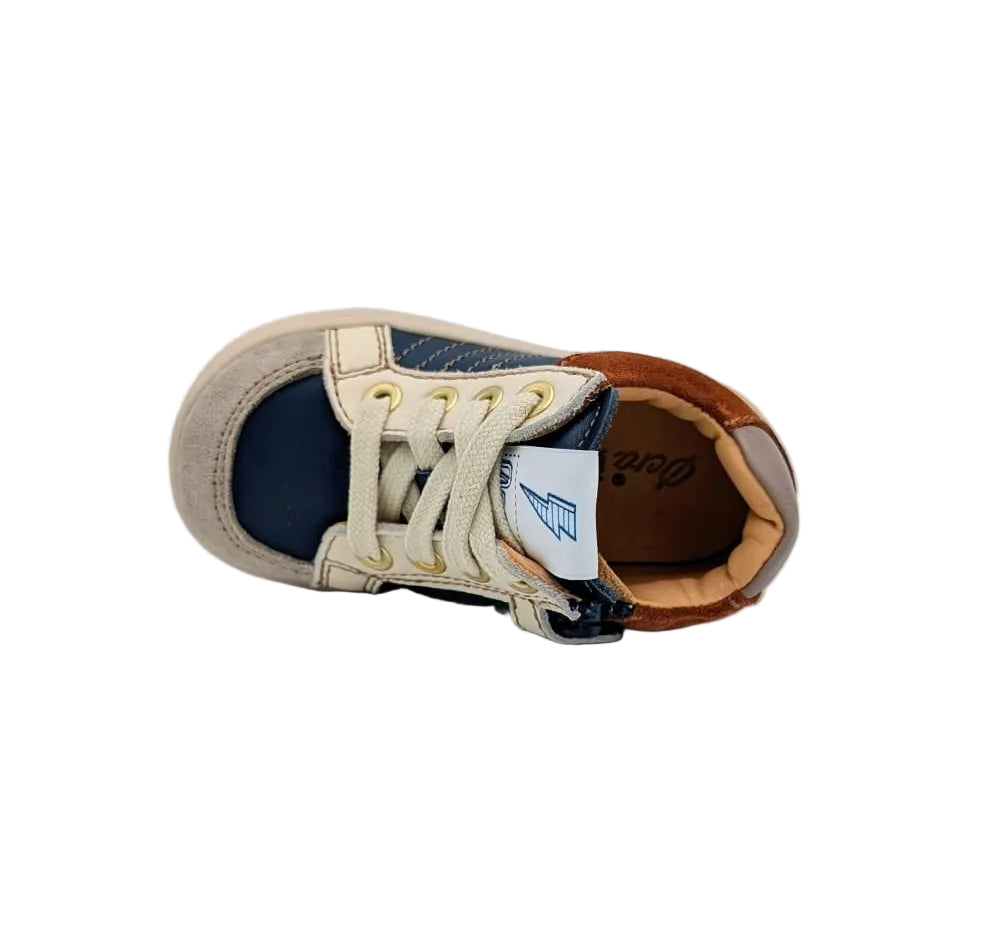 Ocra D076 multicolor donkerblauw roestbruin