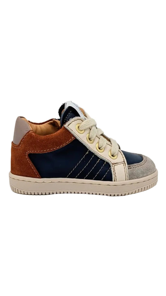 Ocra D076 multicolor donkerblauw roestbruin