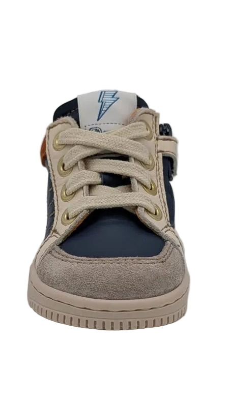 Ocra D076 multicolor donkerblauw roestbruin