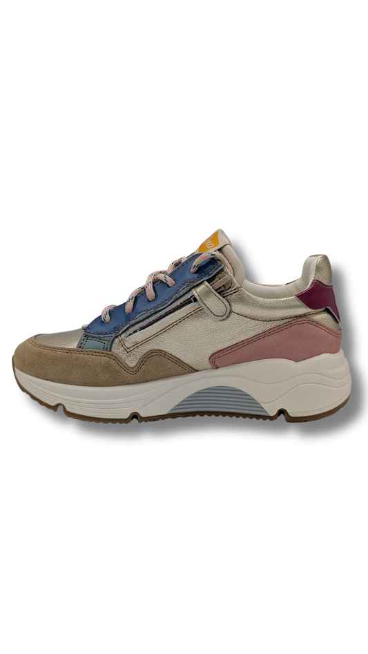 Ocra runner roze goud blauw (maat 26-41)