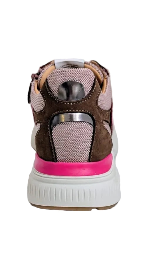 Ocra runner bordeaux roze zilver
