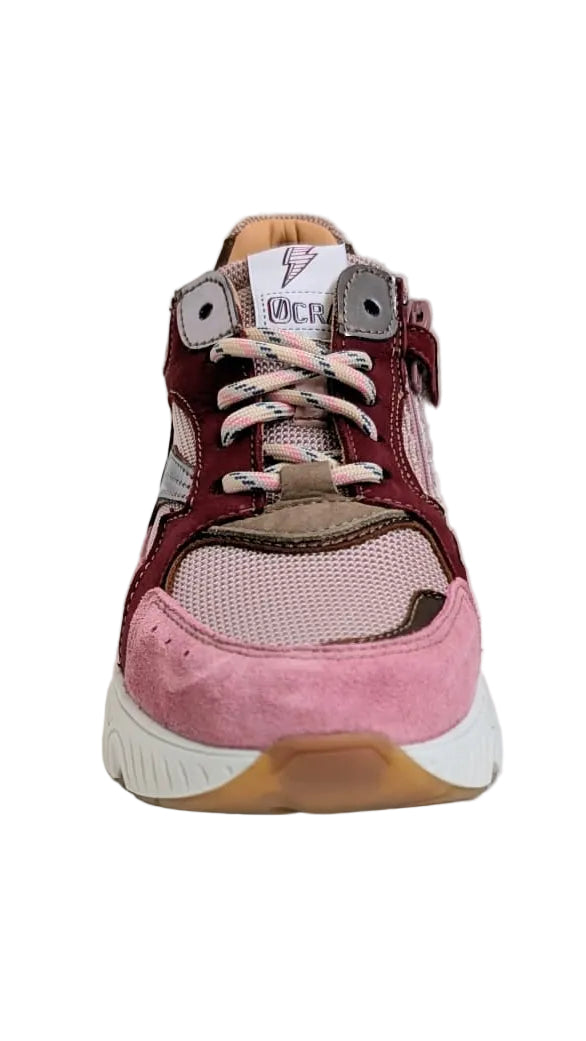 Ocra runner bordeaux roze zilver