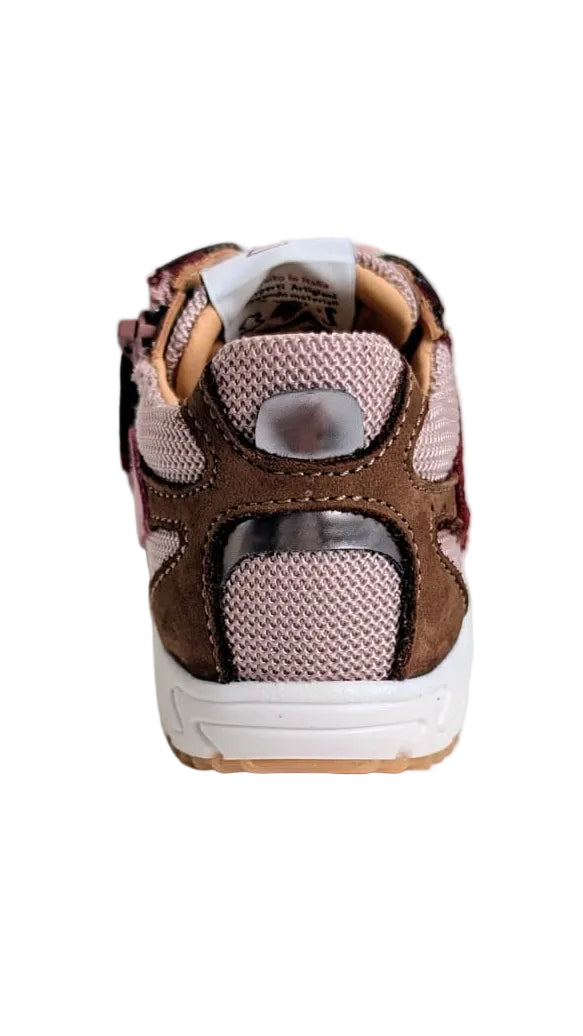 Ocra runner bordeaux zilver roze bruin