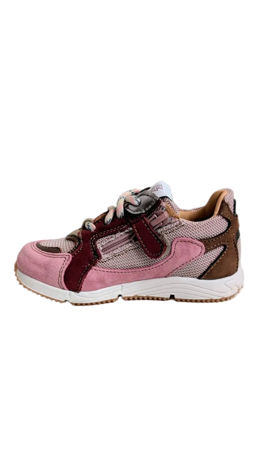 Ocra runner bordeaux zilver roze bruin