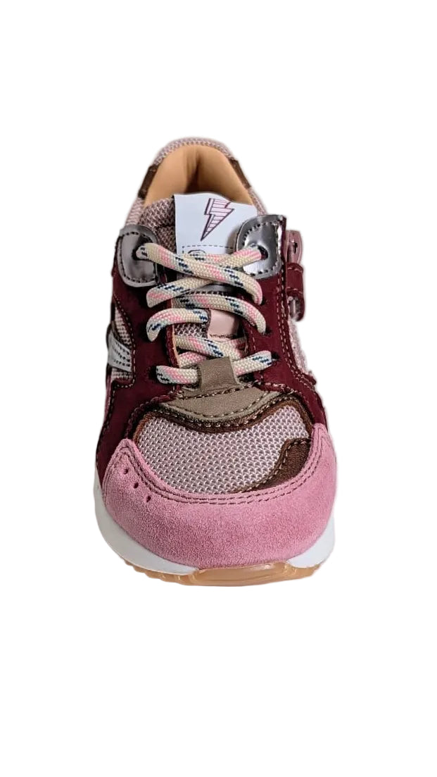 Ocra runner bordeaux zilver roze bruin