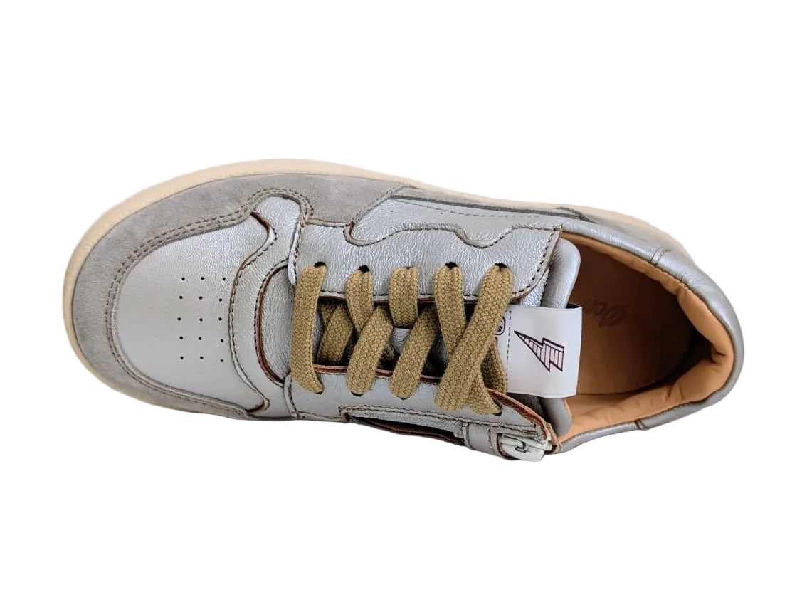 Ocra sneaker in zilver en grijs