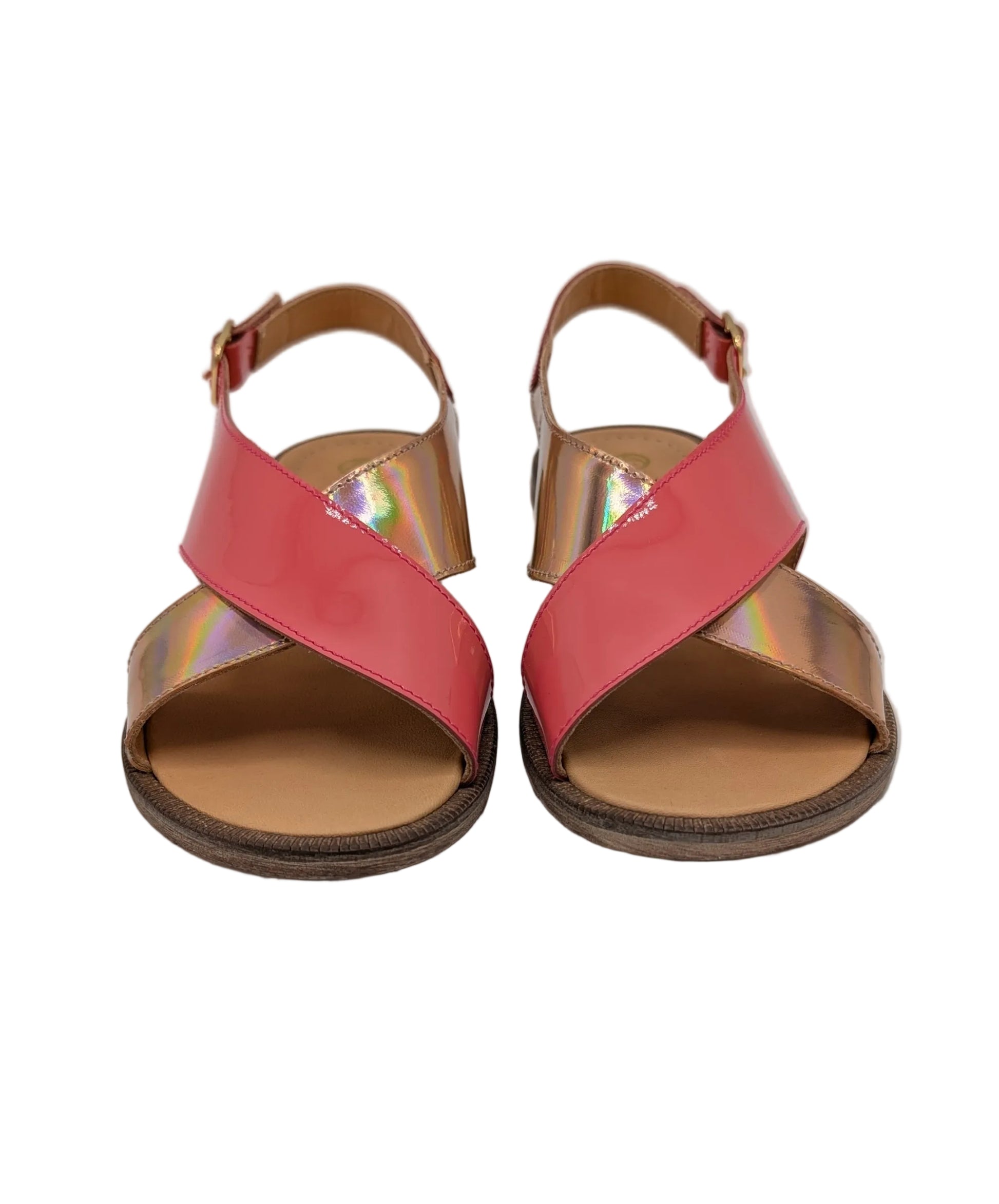 Rondinella crossover sandaal roze roségoud