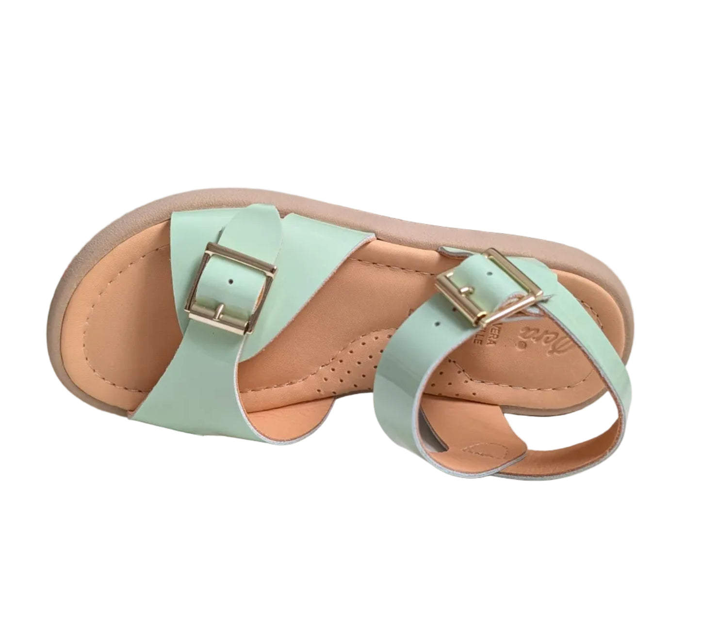 Ocra sandaal dikke zool groen