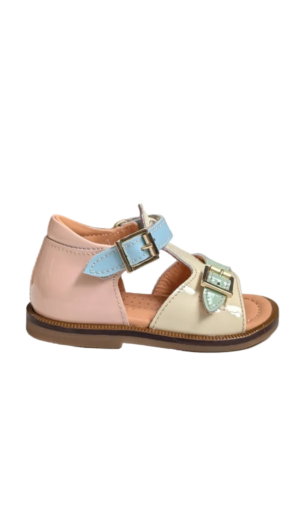Ocra eerste sandaaltje in multi pastel