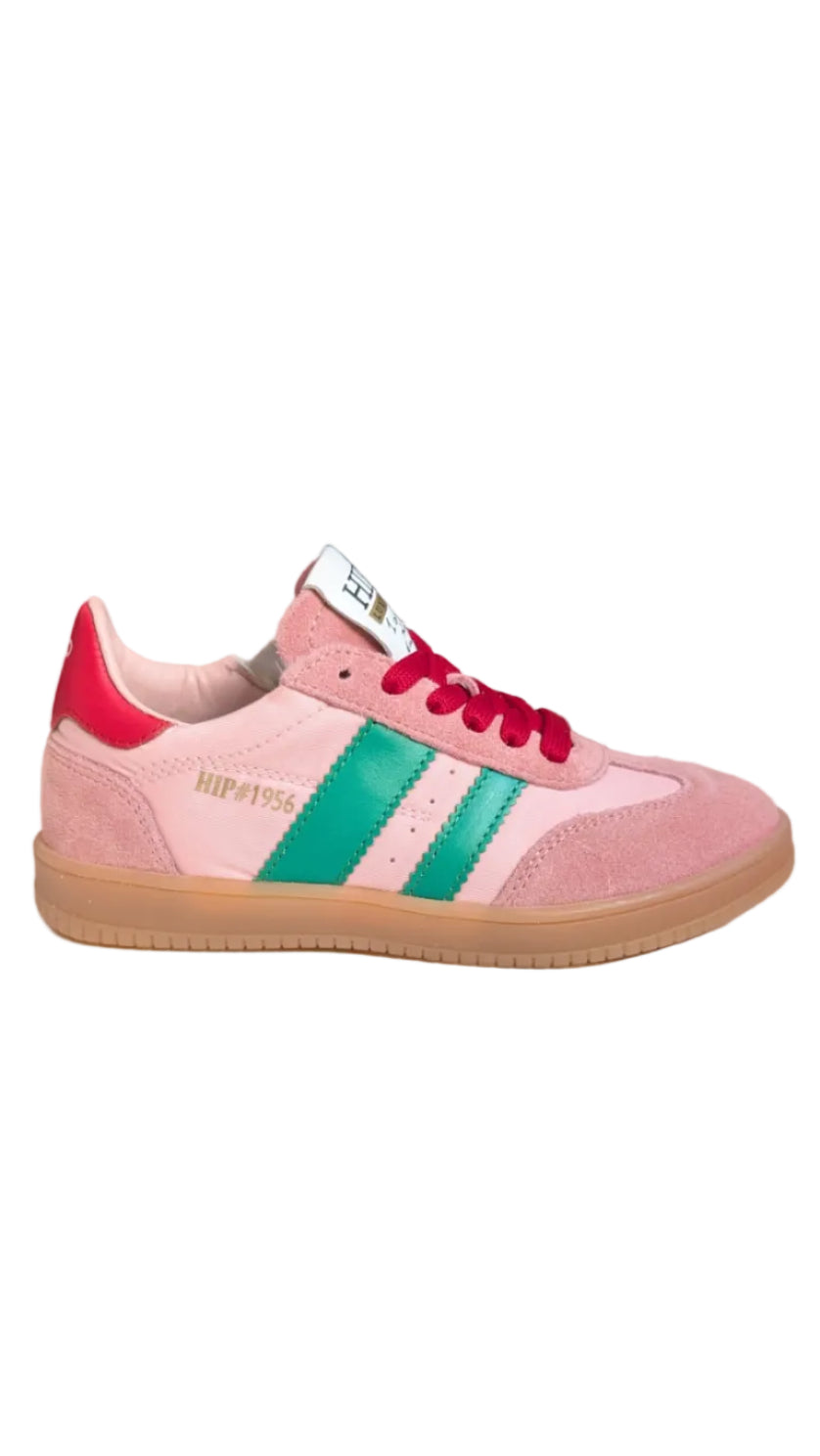 Hip sneaker roze rood groen