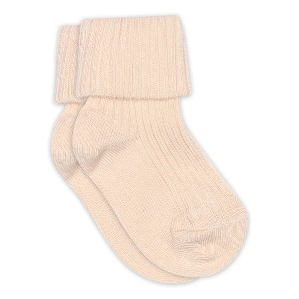 MP Denmark cotton rib baby socks pink champagne 72