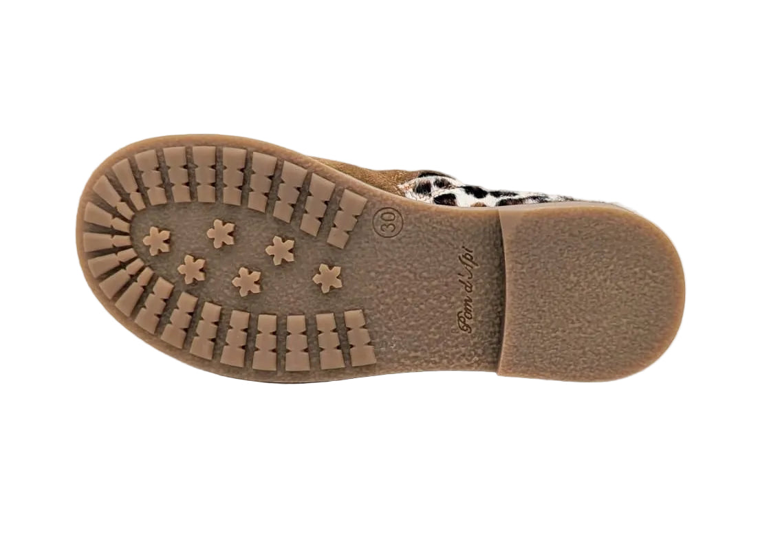Pom d'Api trip back velours pony tabac