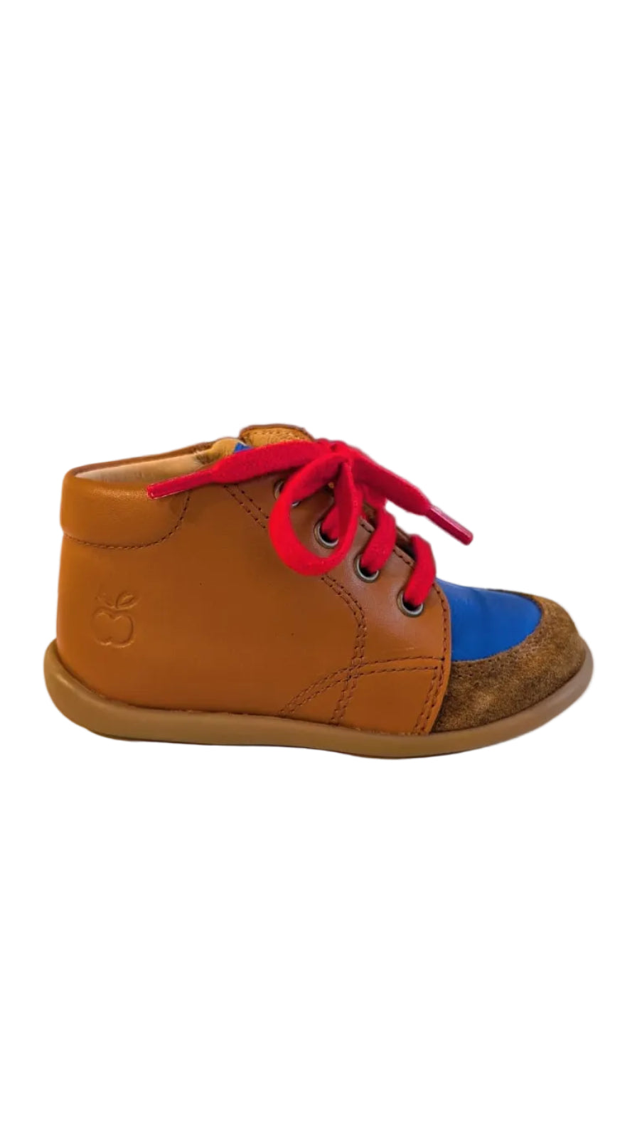 Pom d'api stand up zippy cognac blauw rood