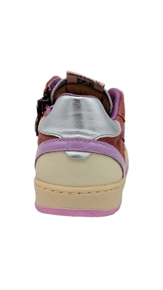 Rondinella Sneaker glitter bordeaux roze