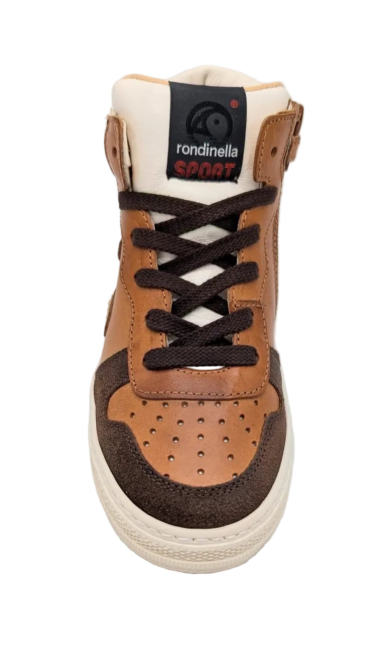 Rondinella basketter bruin geel bordeaux