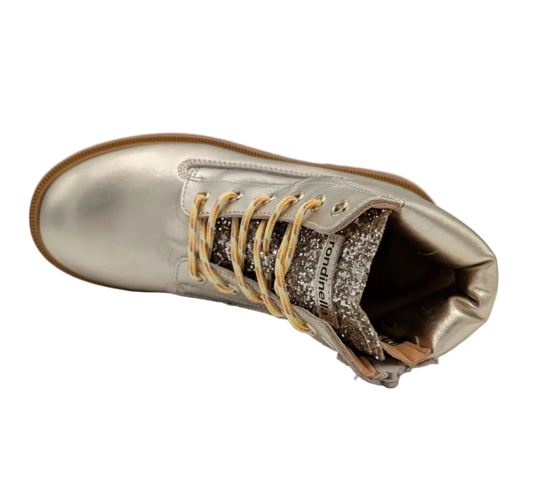 Rondinella bottine goud metallic glitters