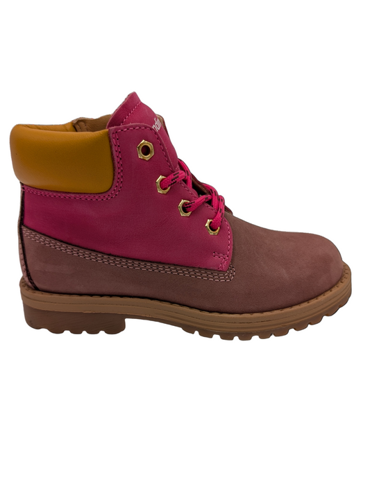 Rondinella bottine roze okergeel