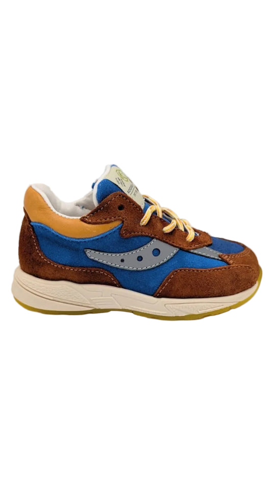 Rondinella runner blauw bruin okergeel
