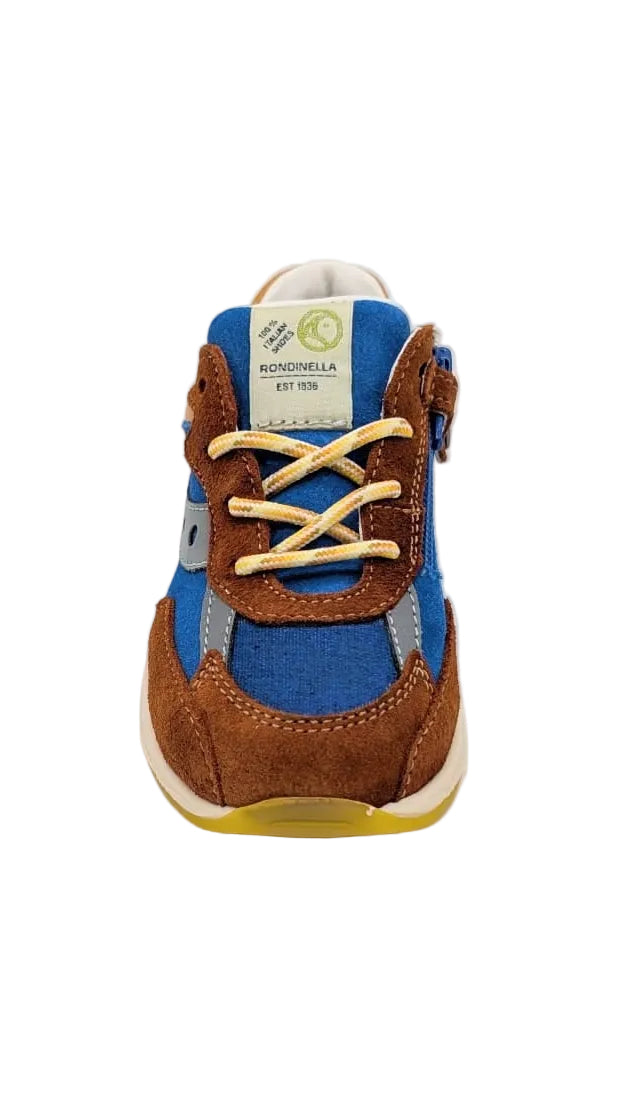 Rondinella runner blauw bruin okergeel
