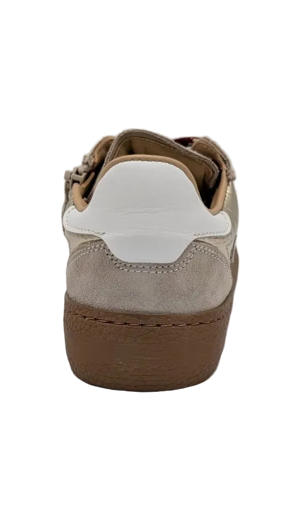 Rondinella sneaker goud beige bordeaux