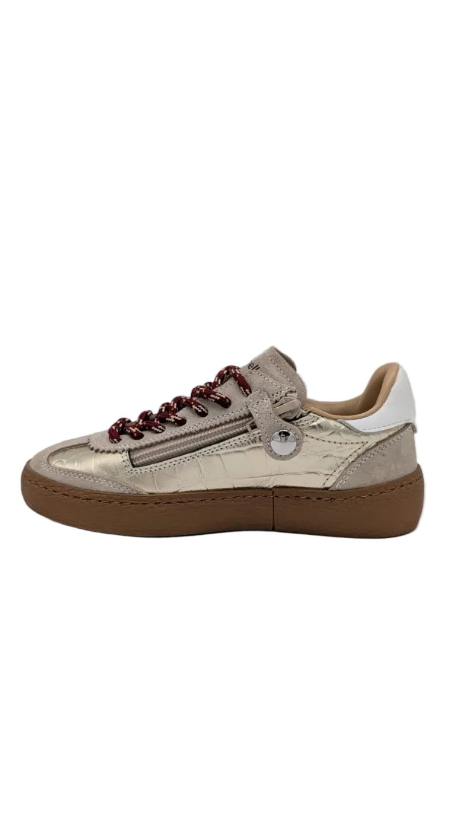 Rondinella sneaker goud beige bordeaux