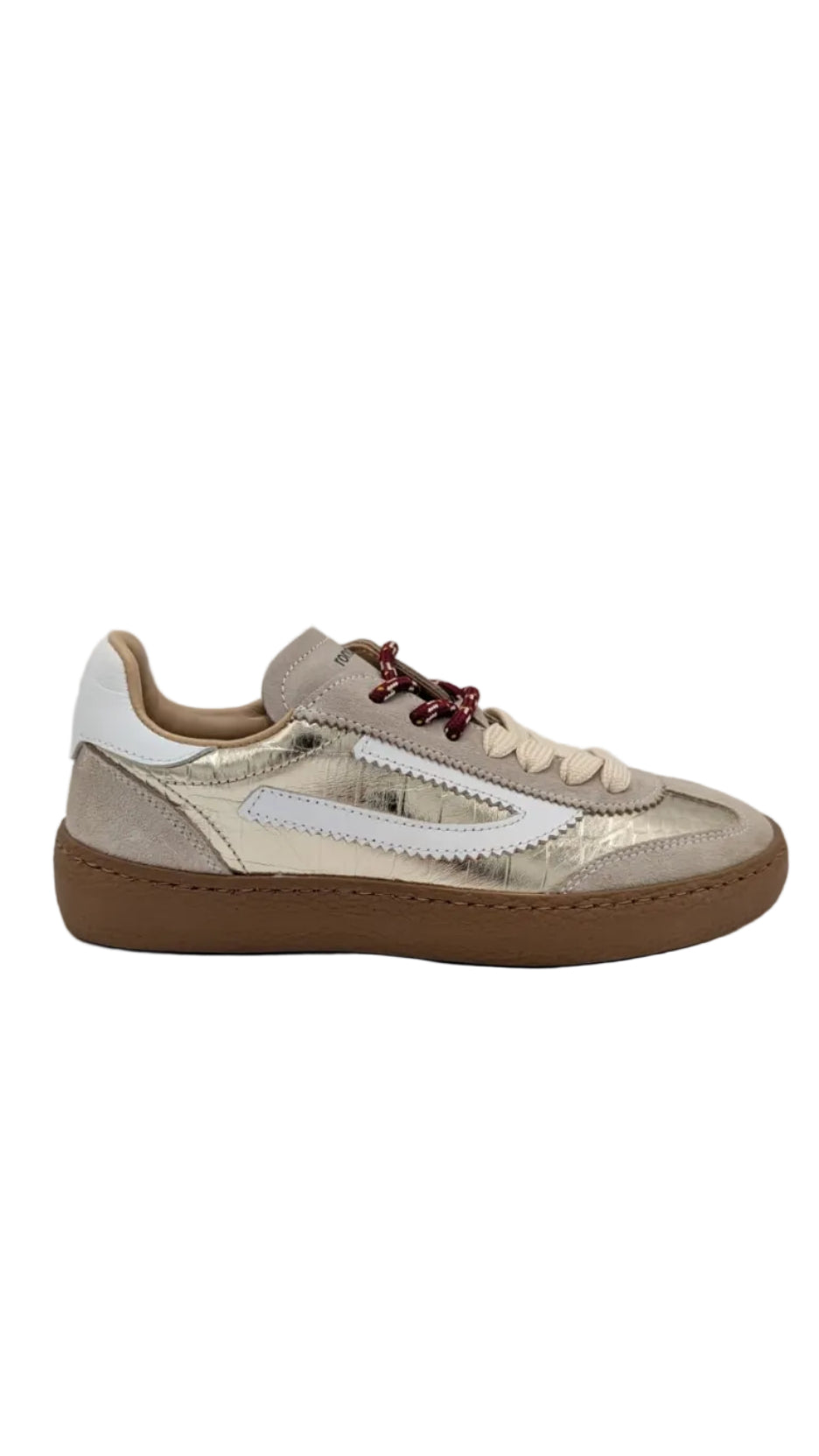 Rondinella sneaker goud beige bordeaux