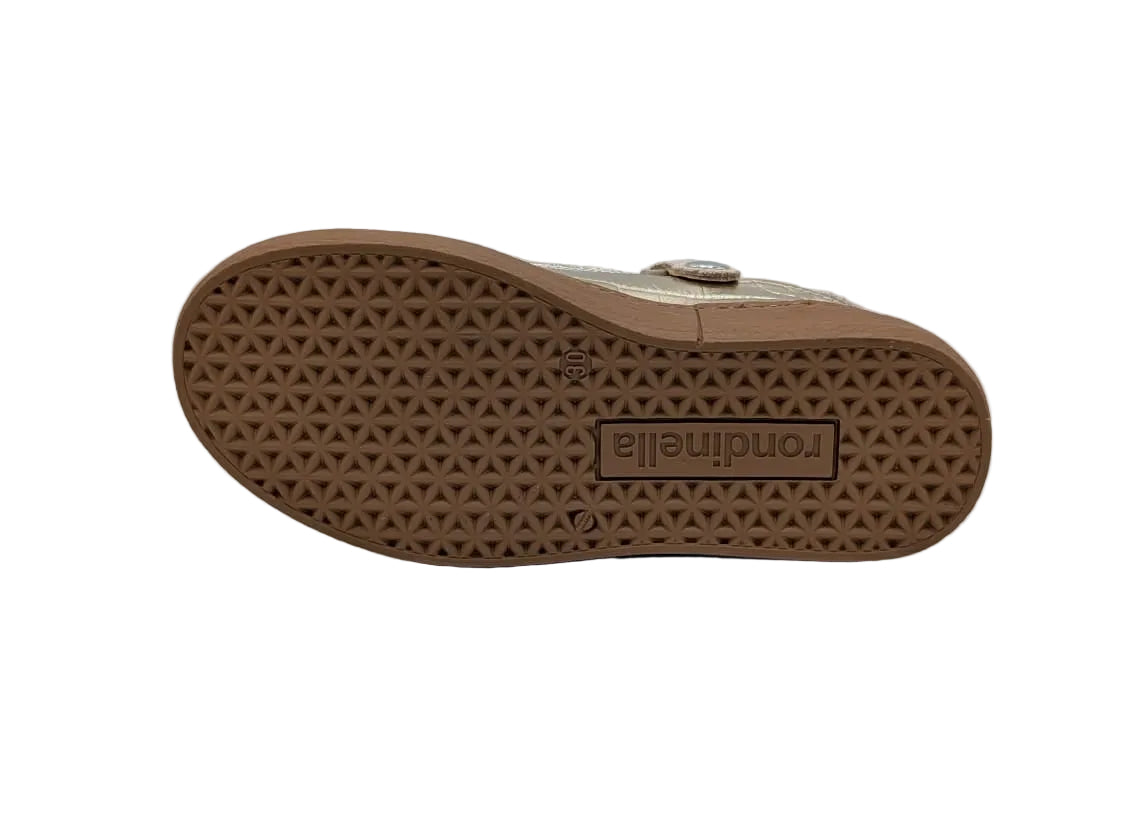 Rondinella sneaker goud beige bordeaux