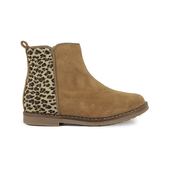 Pom d'Api Enkellaars cognac leopard (maat 25-35)