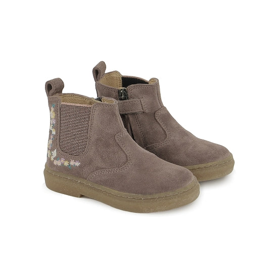 Pom d'Api enkellaarsje vieux rose (maat 23-28)