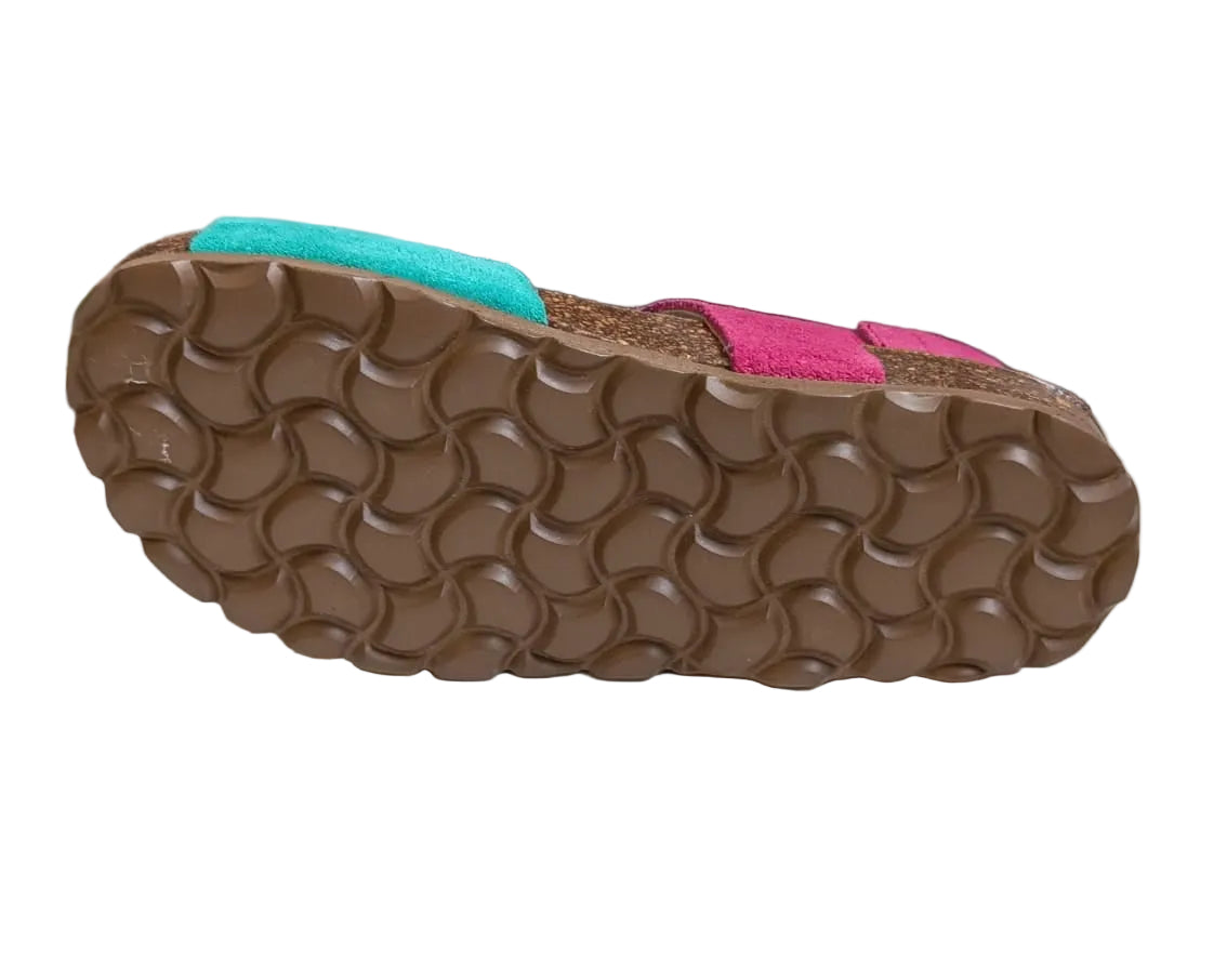 Confetti sandaal roze turquoise