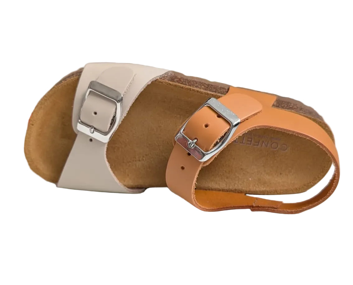 confetti sandaal bruin grijs