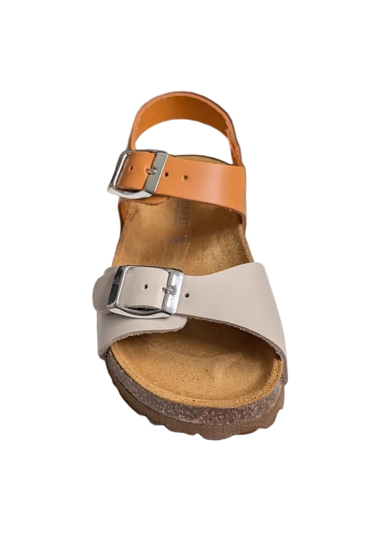 confetti sandaal bruin grijs