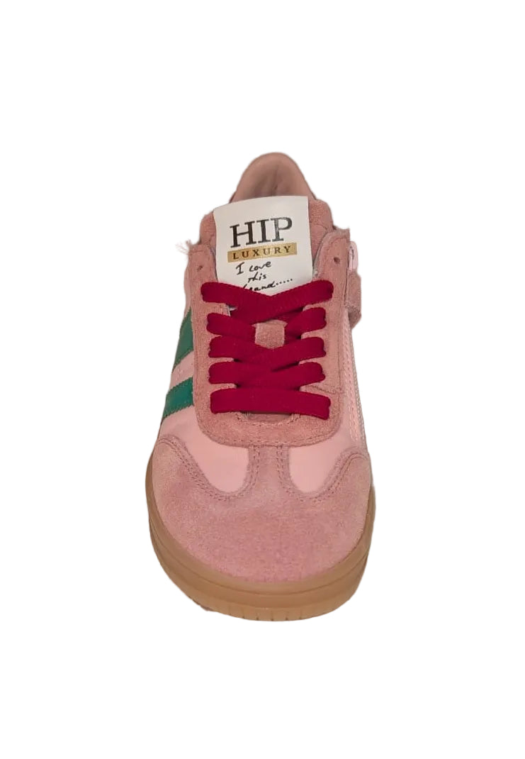 Hip sneaker roze rood groen