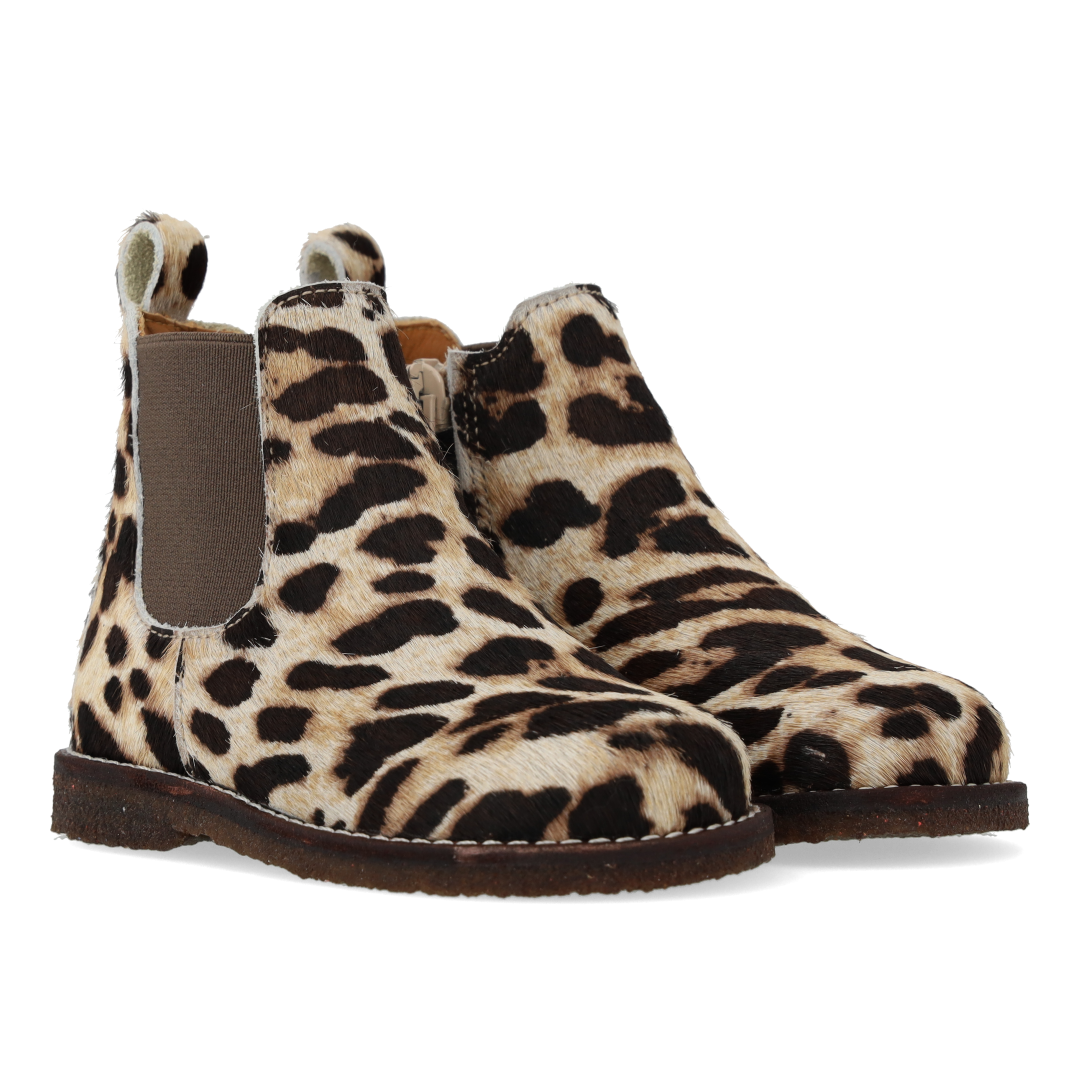 Angulus Starter chelsea boot leopard pony (maat 20-25)