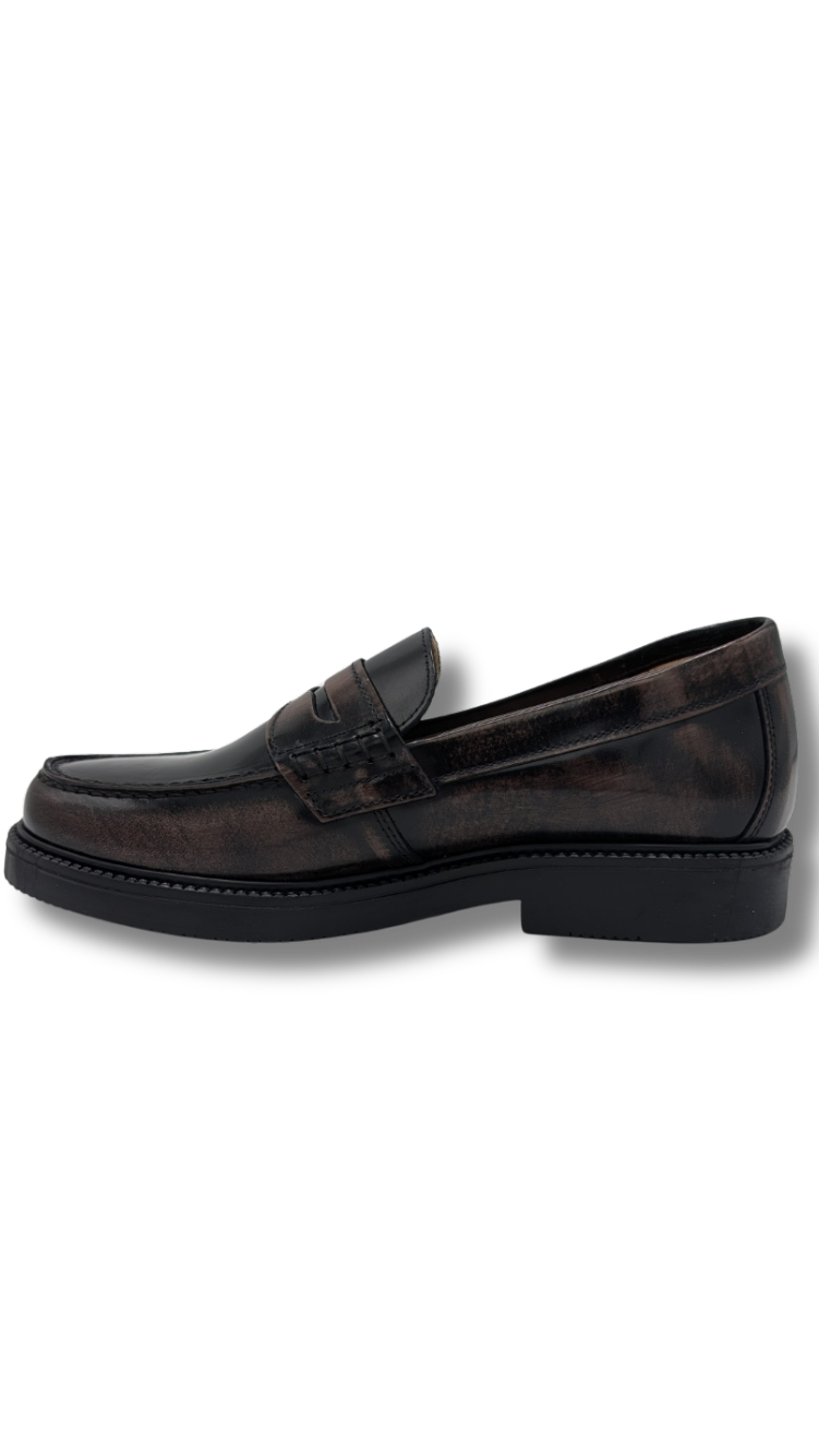 Confetti Loafer bruin/zwart (maat 34-40)