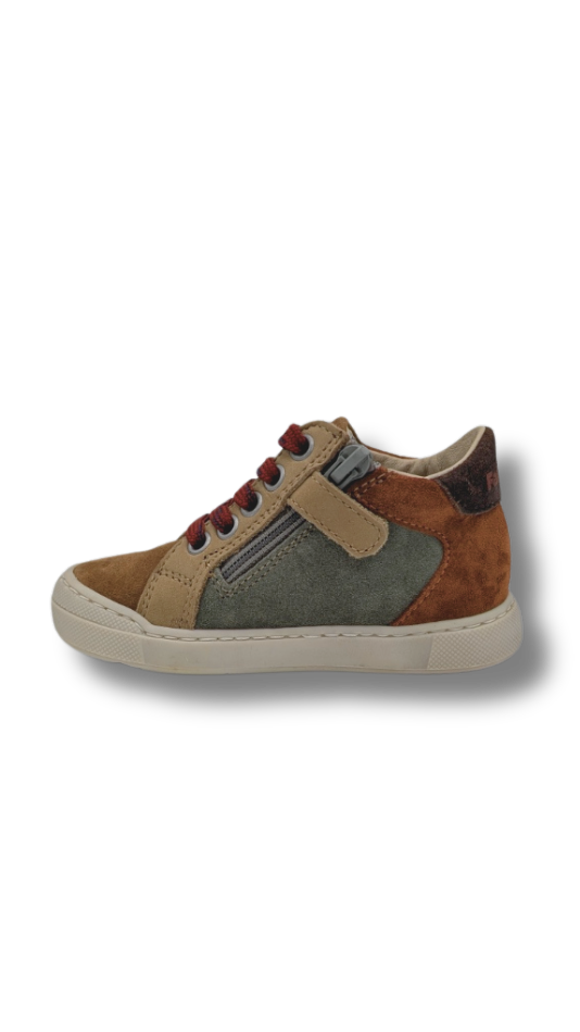 Falcotto basketter brown-olive-copper (maat 20-26)