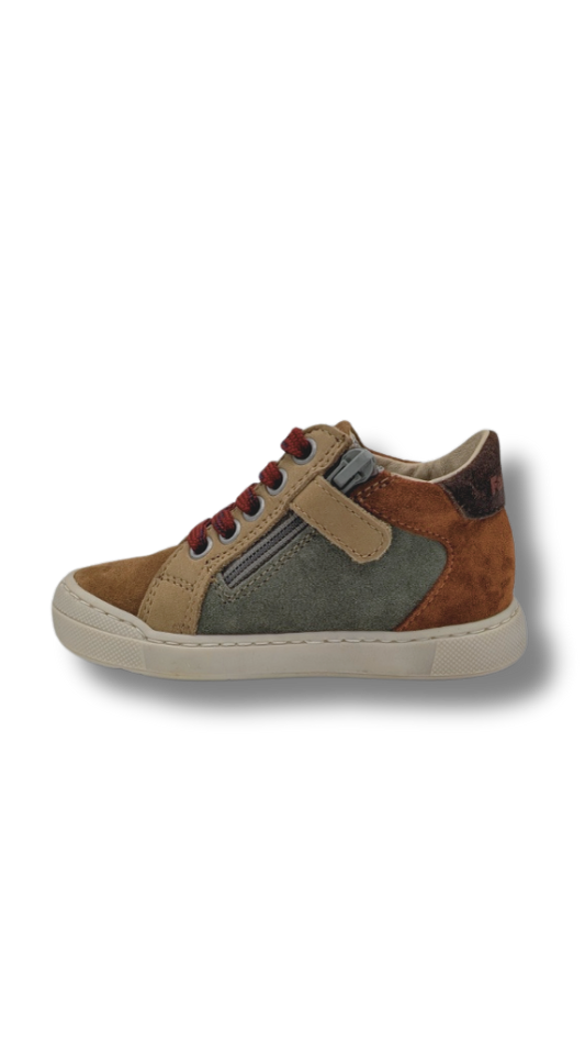 Falcotto basketter brown-olive-copper (maat 20-26)
