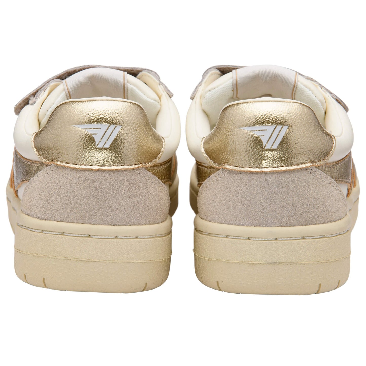 Gola Children's Hawk mirror strap trainer off-white gold